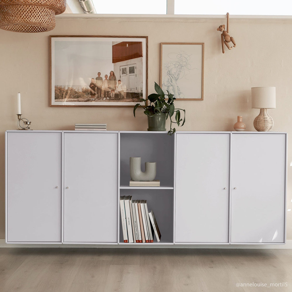 Savannah Quadrant-skänk Vit