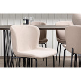 Stone, Modesto Oval matgrupp Beige,Svart, Svart, mocka, 220 x 100