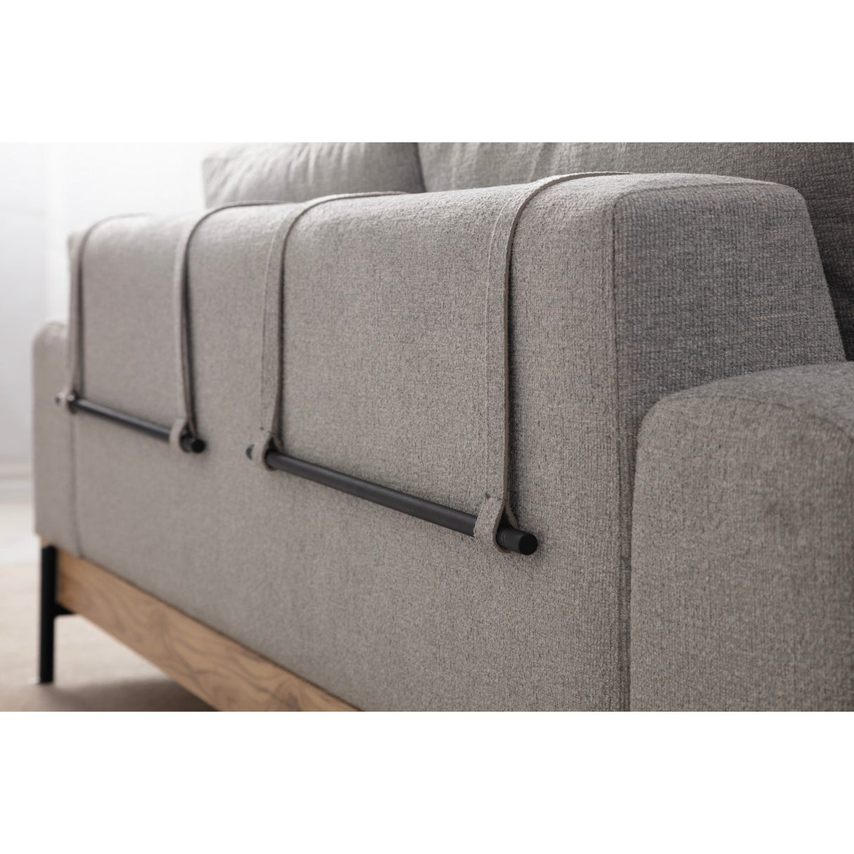 Eti Oak 3-sits (220 x 98 x 78 cm) 3-sitssoffa Grå