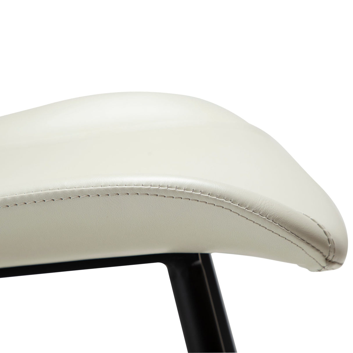 Medusa Stol Bone White Art.Leather, Black