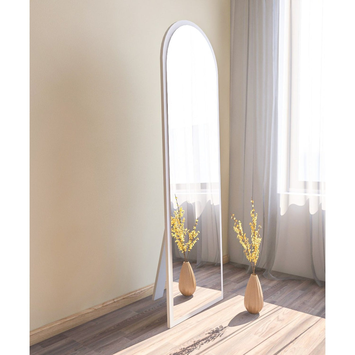 Bern (50 x 160 x 2,2 cm) Spegel Vit
