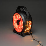 med Sladdvinda LED Svart Soft-cable Ljusslinga Ute 41.93m, Amber