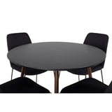 Plaza, Muce Rund matgrupp Svart, Svart, 4st