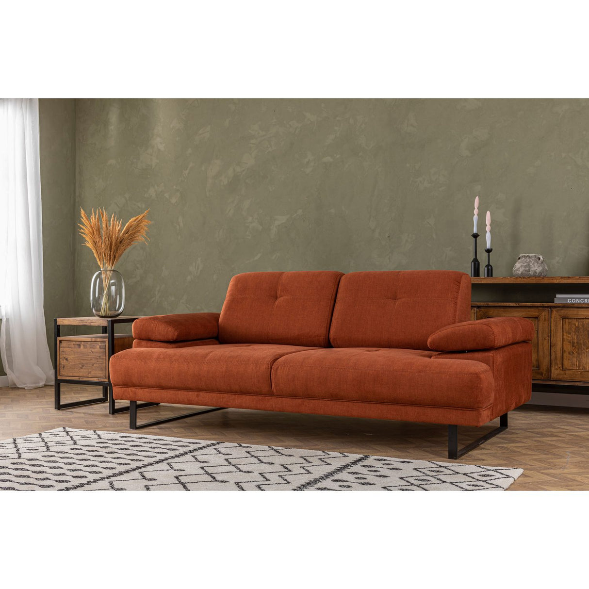 Kingston (199 x 99 x 83 cm) 2-sits bäddsoffa Orange