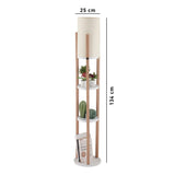 Aten Nora (21 x 21 cm) Golvlampa Vit Natur