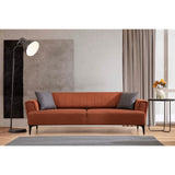 Jakarta (230 x 95 x 77 cm) 3-sits bäddsoffa Kakelröd