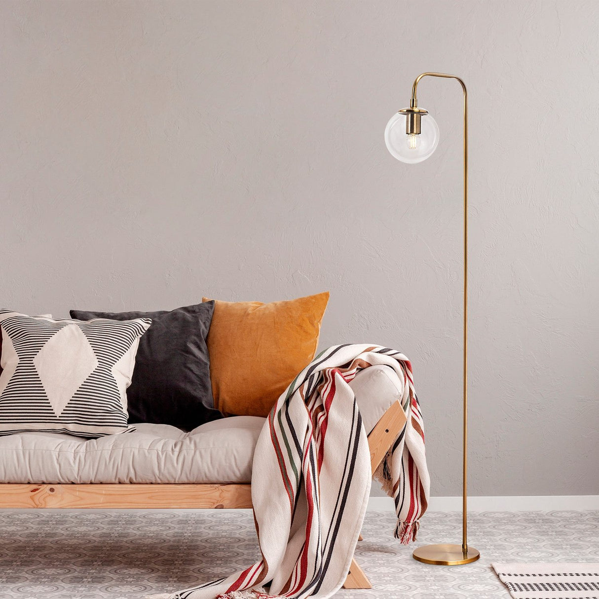 Viran (27 x 146 cm) Vintage Golvlampa