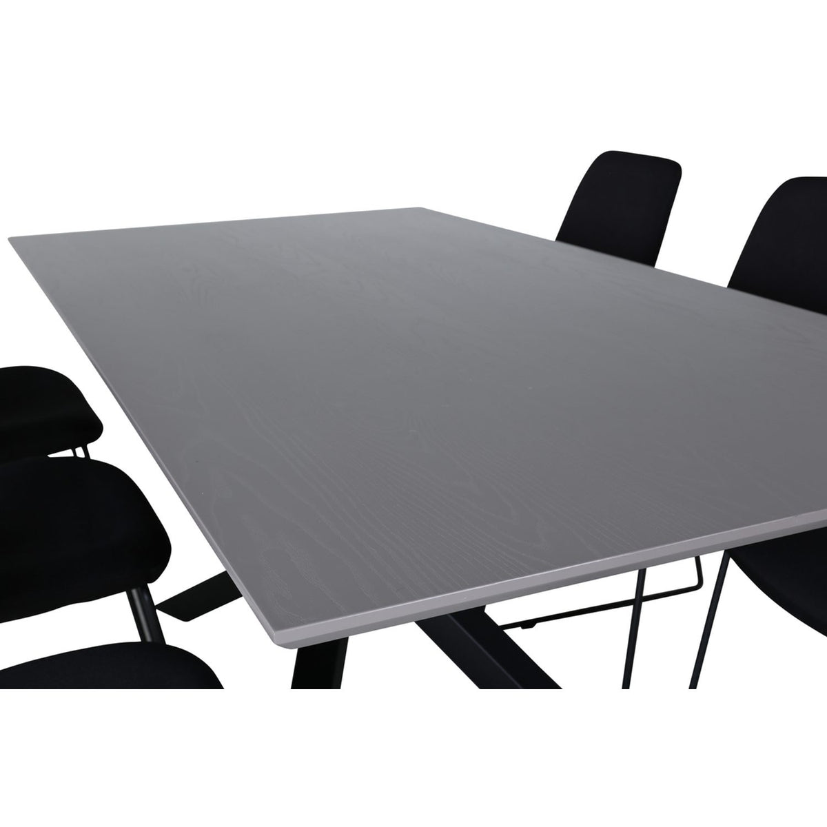 Piazza, Muce Rektangulär matgrupp Svart, Svart, mörkgrå, 180 x 90