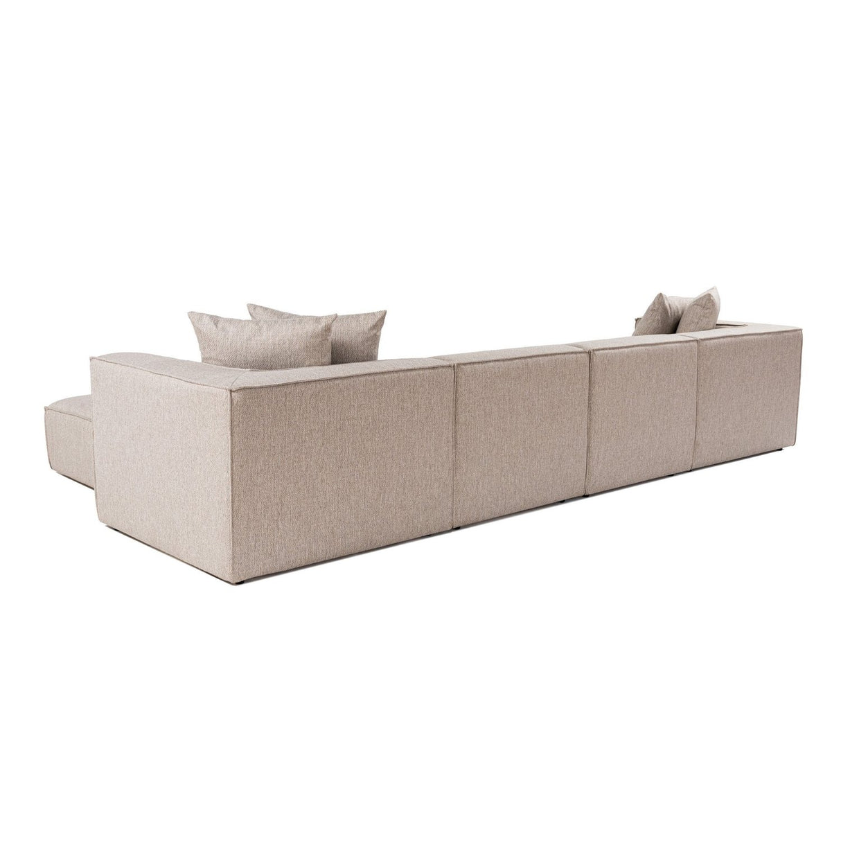 Sora (350 x 65 x 190 cm) Hörnsoffa Sandbeige