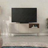 Cailin 140 (140 x 55 x 41,8 cm) TV-bänk Sandsten naturlig ek
