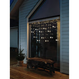 Gardin 12 snöflingor 60 varmvita LED Ljusslinga Ute