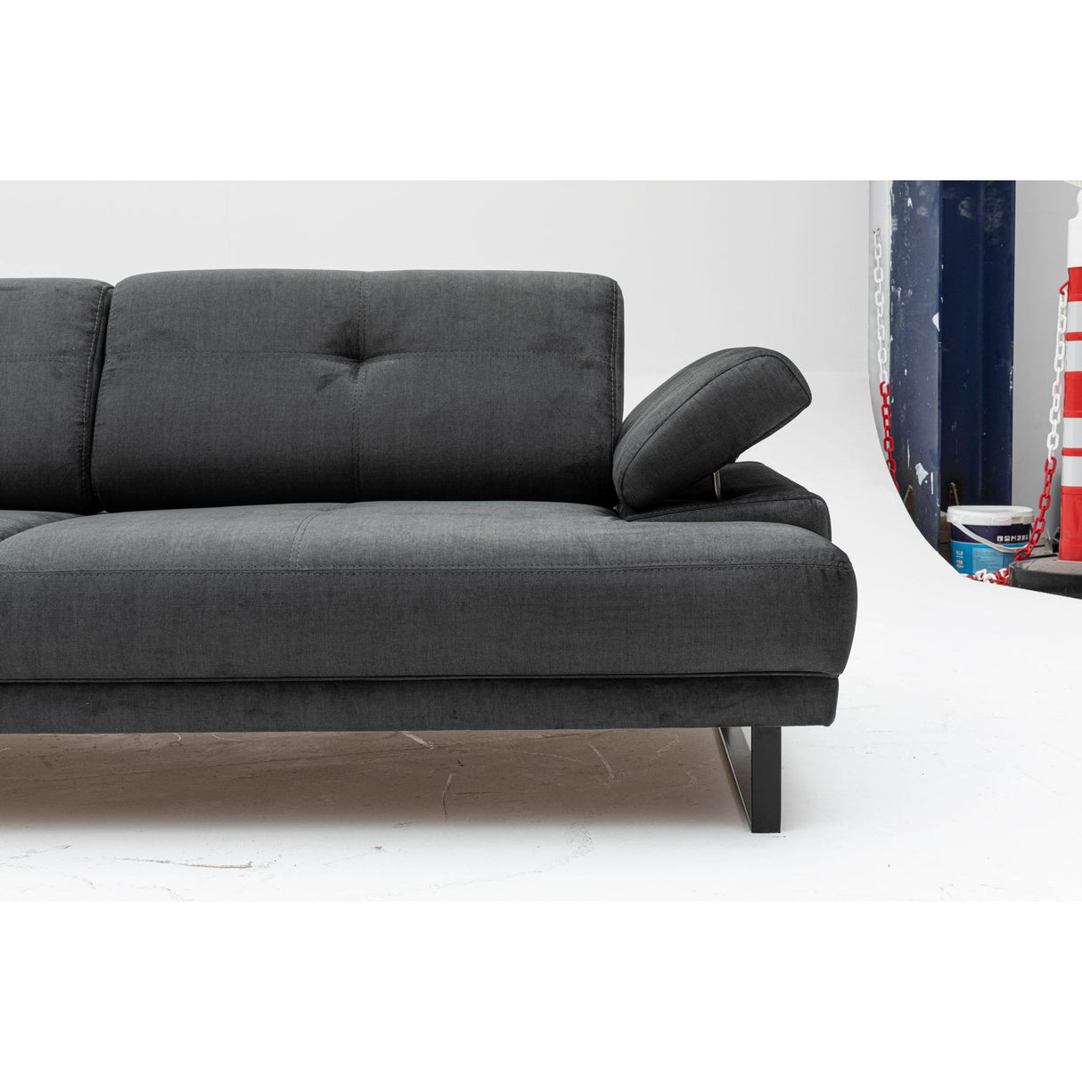 Quito (239 x 99 x 83 cm) 3-sits bäddsoffa Antracit