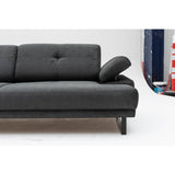 Quito (239 x 99 x 83 cm) 3-sits bäddsoffa Antracit