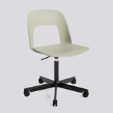 Layout 141 Kontorsstol Pastel green, Black – pulverlackerad aluminium