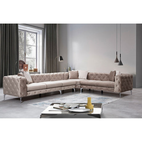 Lyon Beige Hörnsoffa
