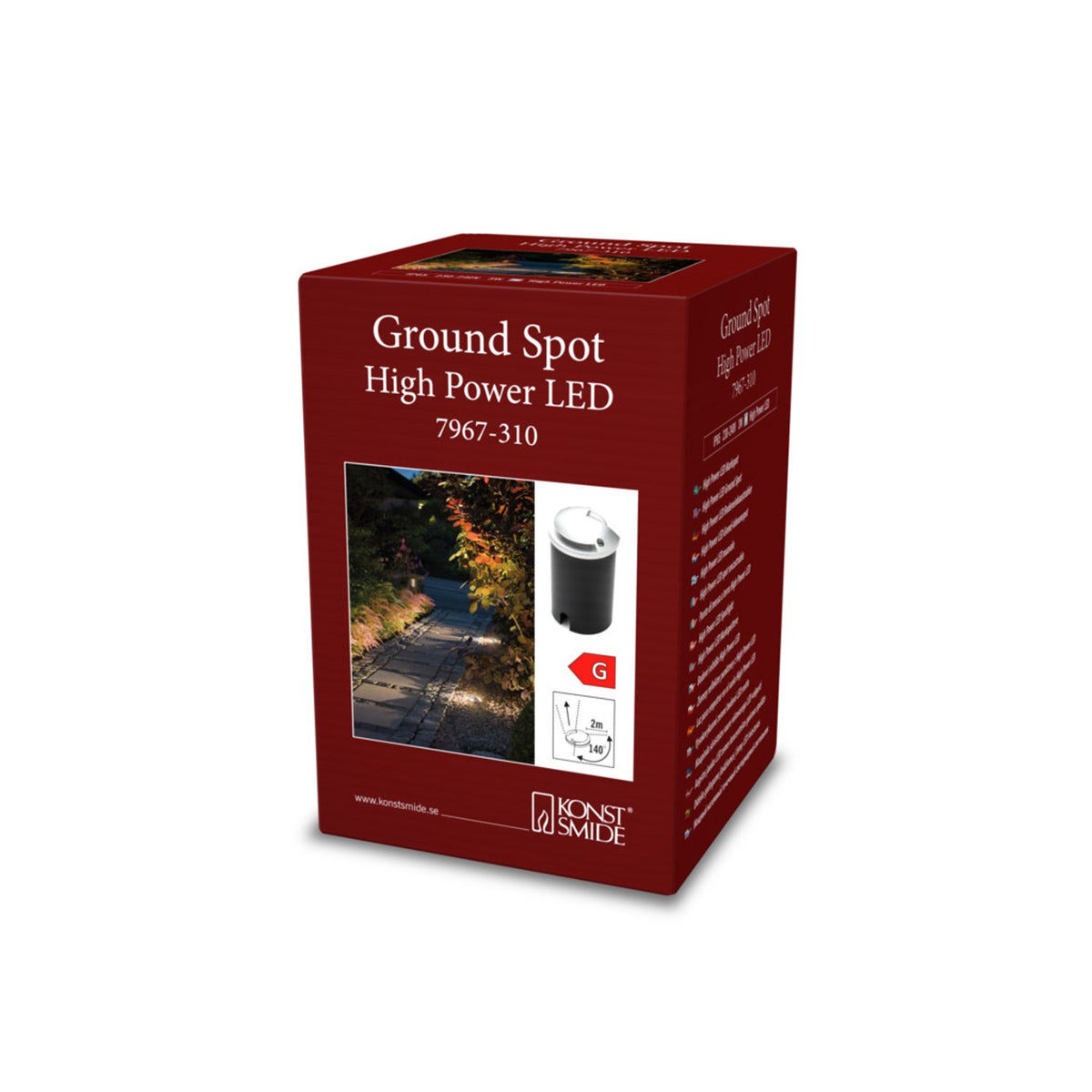 Mark HP-LED 3W Anodiserad Spotlight Ute