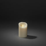 Vaxljus gräddvitt, varmvit LED timer 5h 2xC Dekorationsljus El 7,6x11,4 cm