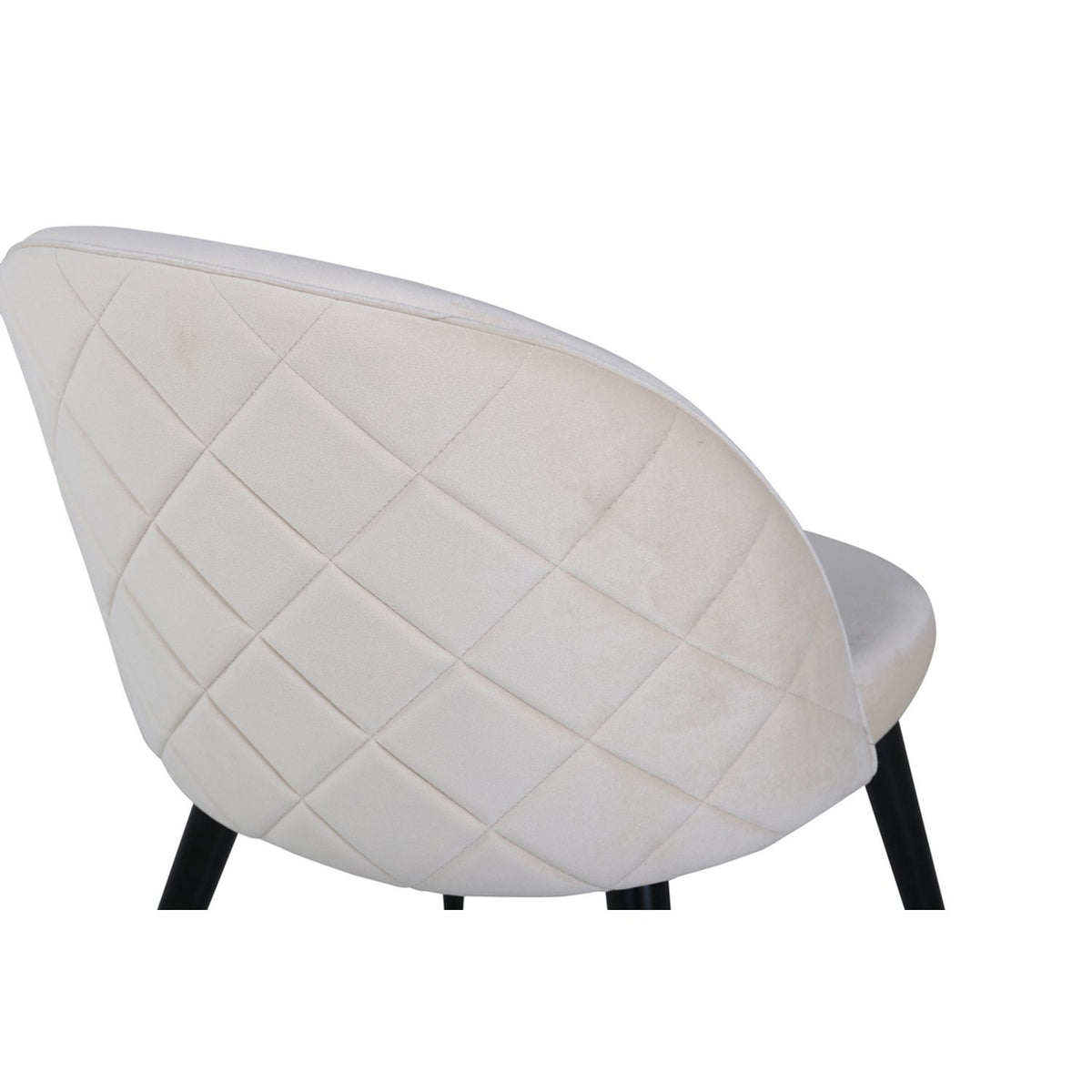 Sammet Matstol Beige,Svart, Polyesterlinne, 54 x 77 x 50