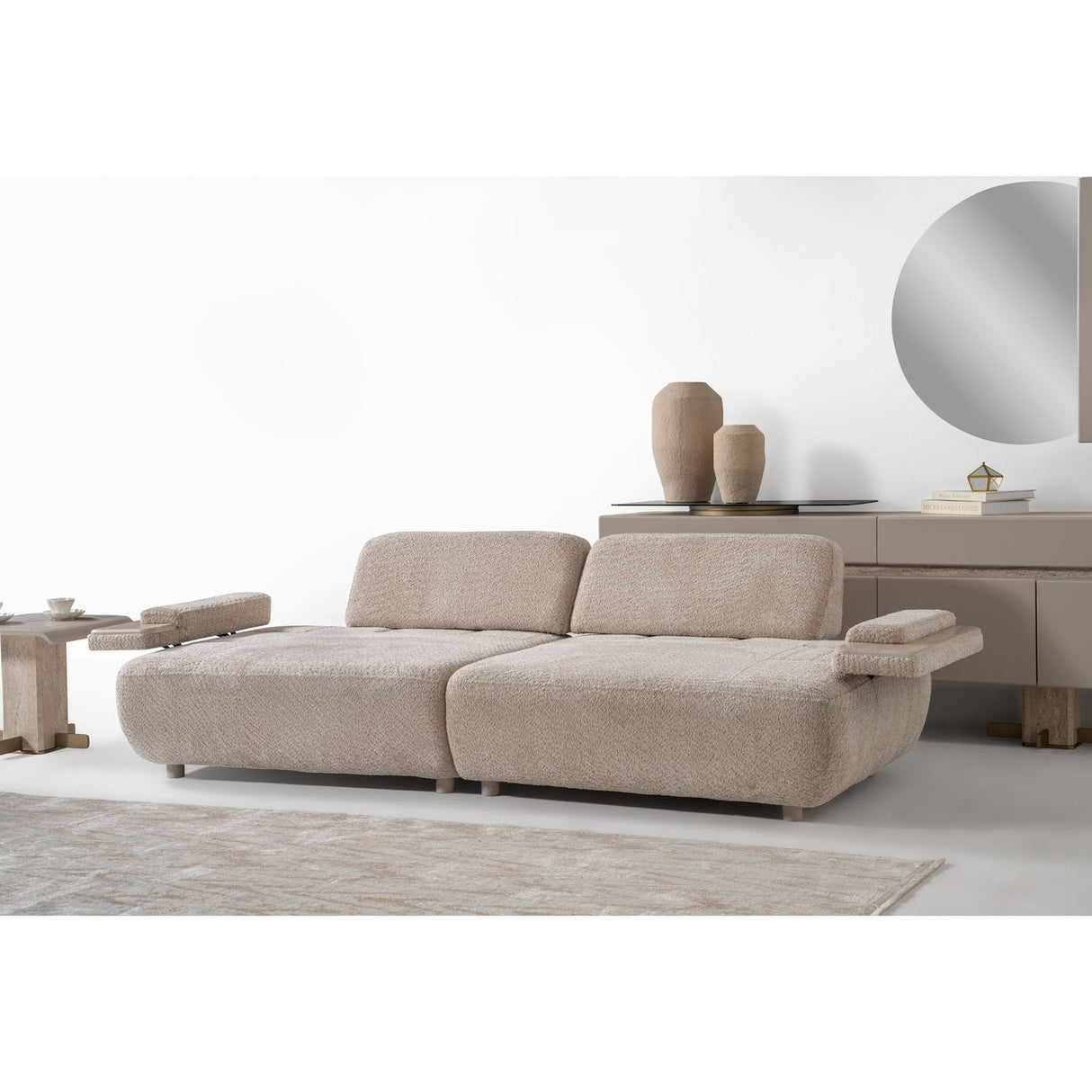 Toscana Beige (240 x 75 x 105 cm) 3-sitssoffa