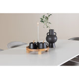 Silar, Evelina Rektangulär matgrupp Svart,Grå, Vit, 180 x 90