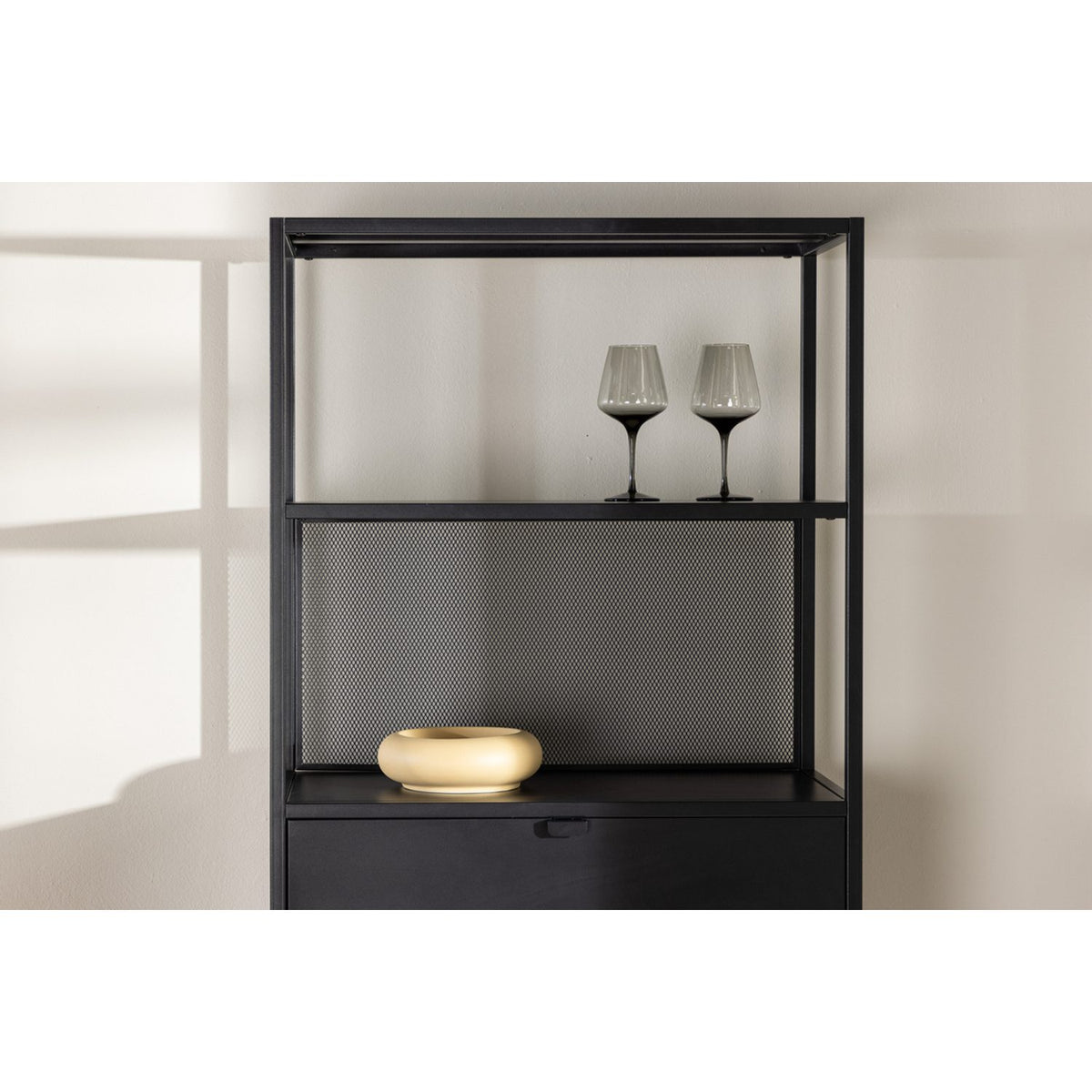 Santiago Hylla Svart, 80 x 185