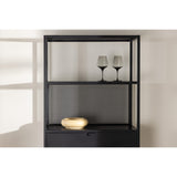 Santiago Hylla Svart, 80 x 185