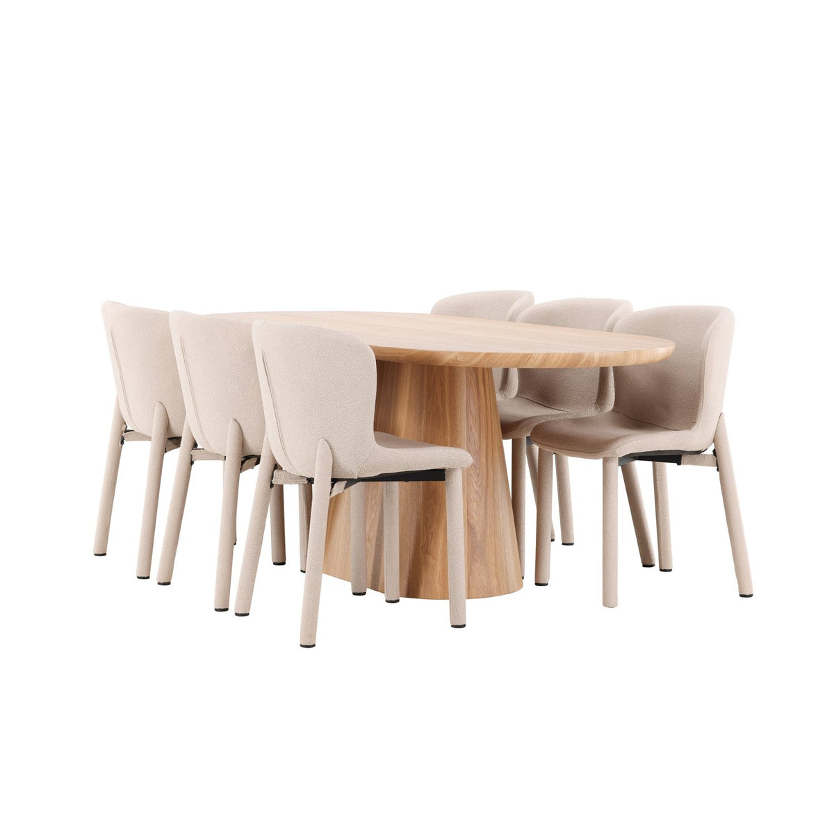 Stjärnö, Astoria Oval matgrupp Beige, Natur, 200 x 90