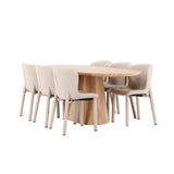 Stjärnö, Astoria Oval matgrupp Beige, Natur, 200 x 90