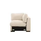 Salerno Hörnsoffa Beige, Vänster Hörndel
