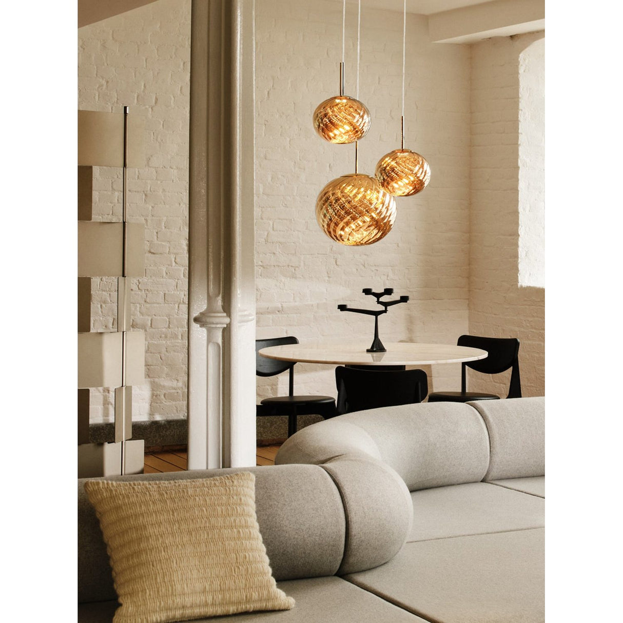 Whirl Trio Round Pendelsystem LED Gold