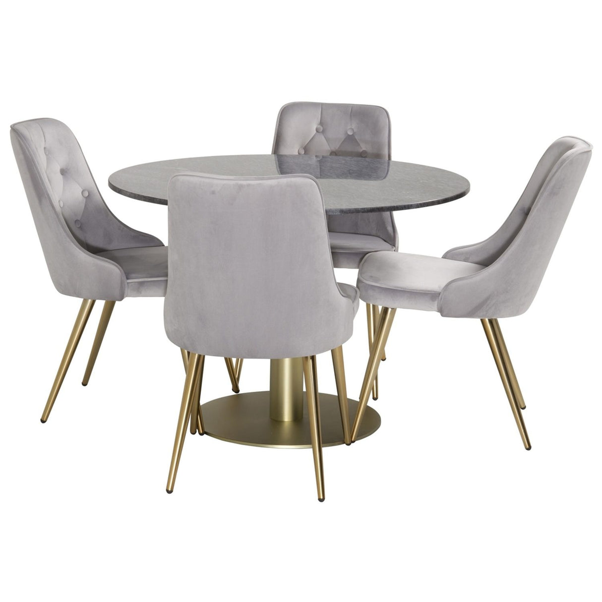 Estelle, Velvet Deluxe Rund matgrupp