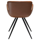 Gaia Stol Vintage Light Brown Art.Leather, Black