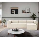 Fora (297 x 66 x 190 cm) Hörnsoffa Ecru