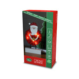 B/O Tomte Trä/bomull, röd LED Timer 6h Stående Ljusdekoration Inne