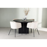 Matilda, Berit Rund matgrupp Beige,Svart, Svart, ⌀130