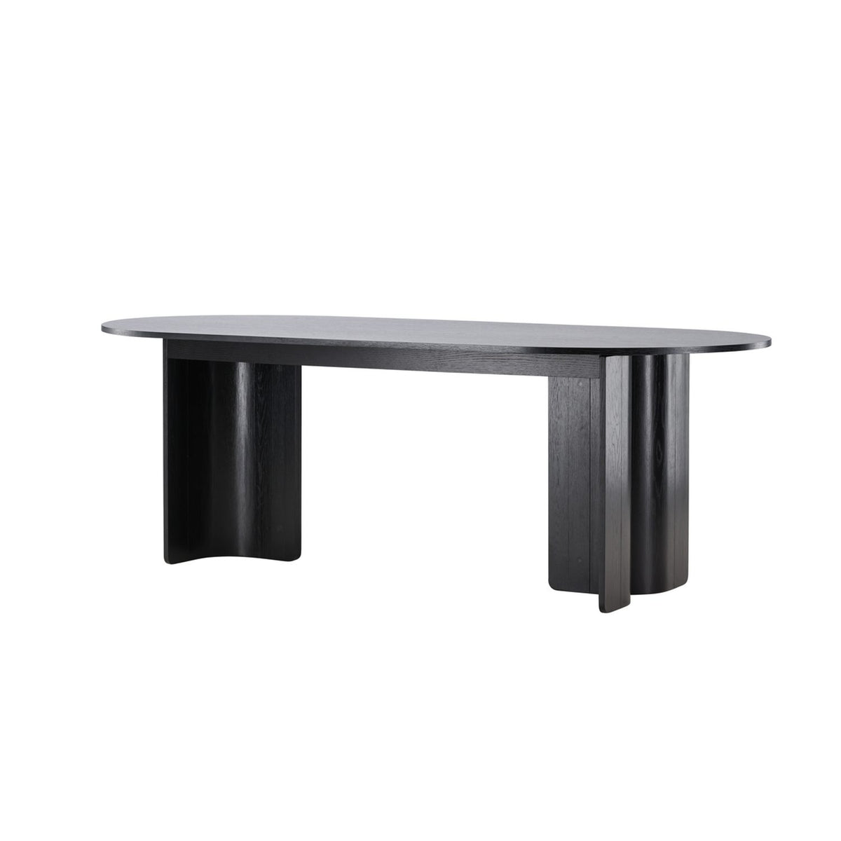Tyresö Ovalt matbord Svart, 220 x 100 x 75