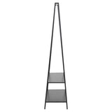 Seaford Klädställning 77x37x165 cm Svart aska