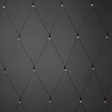 Nät Frostad LED Svart kabel 24V/IP44 Ljusslinga Ute 2.5x1.5m, Varmvit