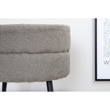 Pot Puff Grå, Polyester teddy