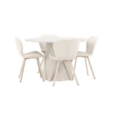 Lanzo, Lilja Runt matgrupp Beige, Beige, 4st