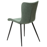 Medusa Stol Pebble Green Bouclé, Black