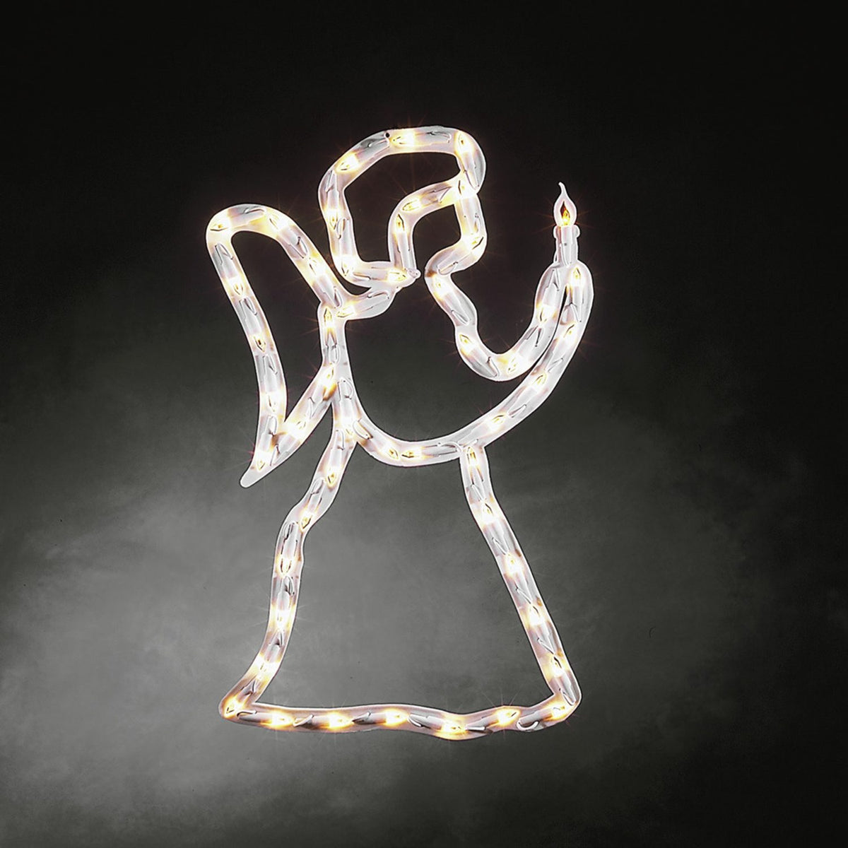 Fönstersiluett ängel LED Ljusdekoration Inne
