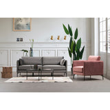 Sino 3-sits (217 x 87 x 90 cm) Grå 3-sitssoffa