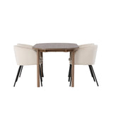 Andy, Berit Oval matgrupp Beige,Svart, Natur, 180 x 90