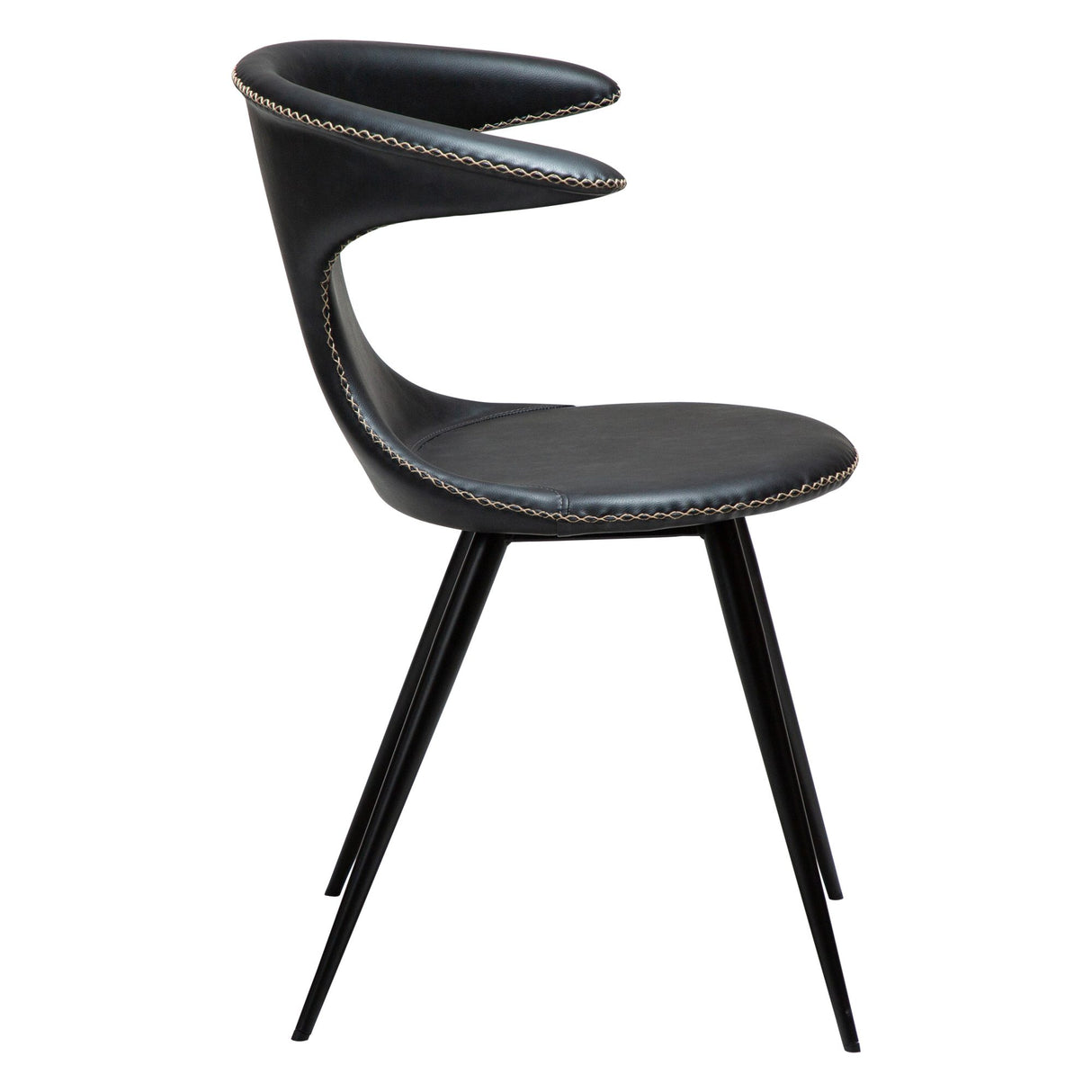 Flair Stol Raven Black Art.Leather, Black