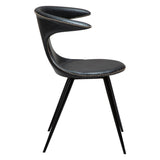 Flair Stol Raven Black Art.Leather, Black