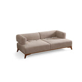 Atom 3-sits soffa Kräm