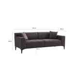 Piccolito 3-sits soffa Antracitgrå