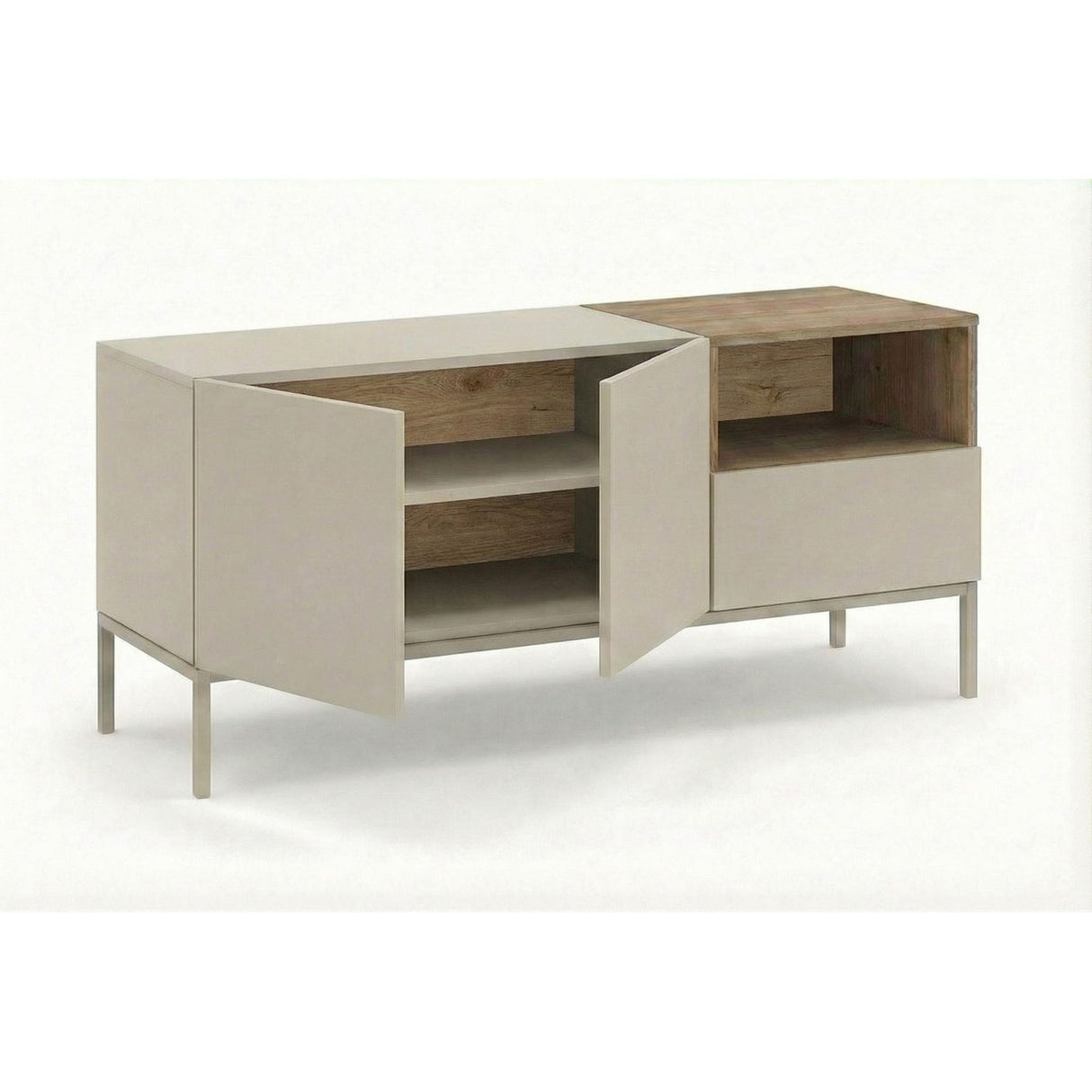 Cailin 140 (140 x 55 x 41,8 cm) TV-bänk Sandsten naturlig ek