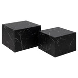 Dijon Soffbord Fyrkantig 40x58x58 cm Svart Marquina